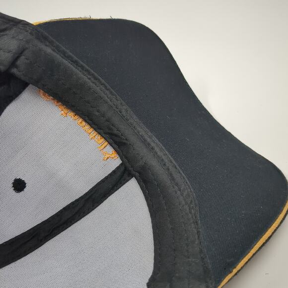 Continental Snapback Hat Black One Size Adjustable Embroidered 6 Panel - Picture 8 of 9